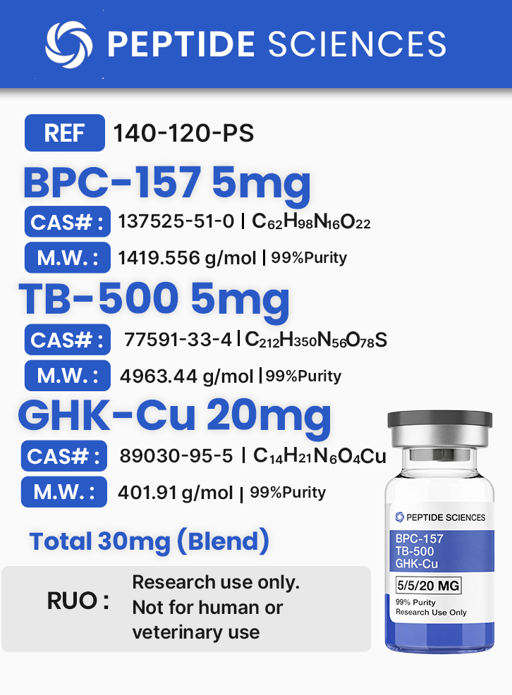 BPC-157, TB-500, GHK-Cu (Glow Blend)