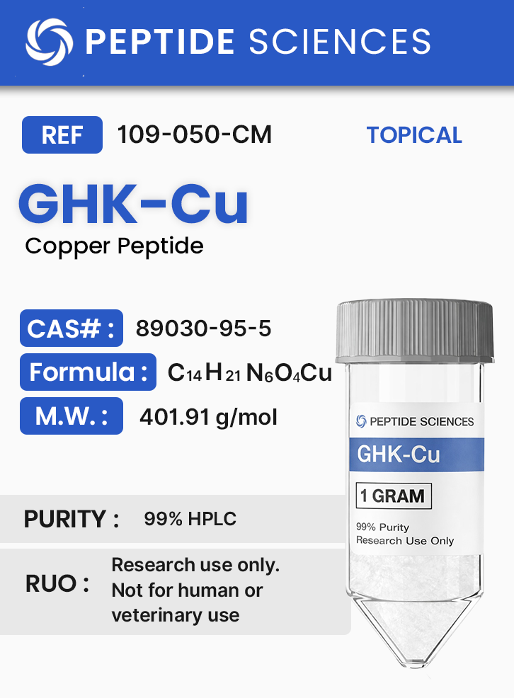 GHK-Cu 1gram (Copper Peptide) (1000mg) (Topical)