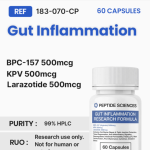 Gut Inflammation (60 Capsules) (Stable BPC-157 Arginate, KPV, Larazotide)