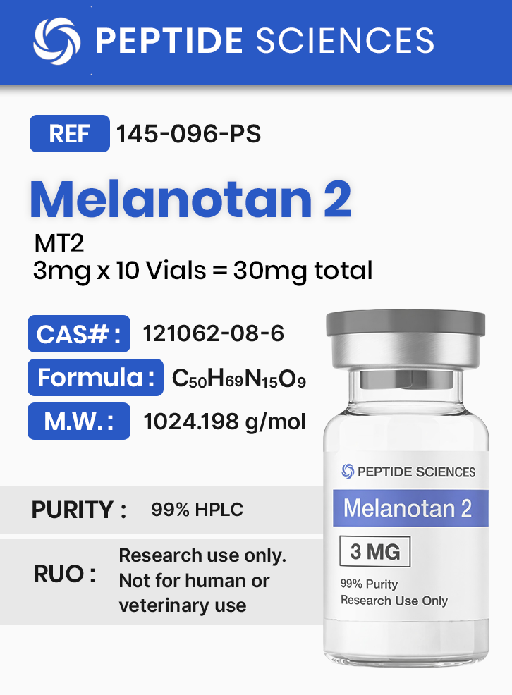 Melanotan 2 (MT2) (3mg x 10 Vials = 30mg)