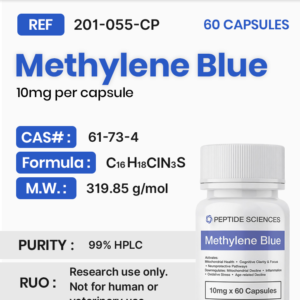 Methylene Blue (10mg x 60 Capsules = 600mg) New